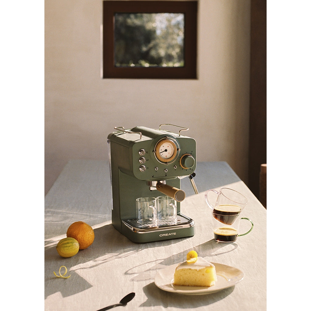 Thera Retro - Cafetière Expresso - Vert Sauge