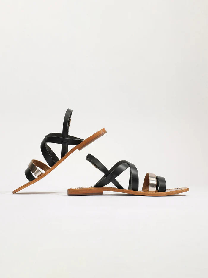 Sandales Paraena - Black+Gold