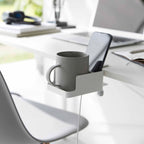 Soporte para smartphone y portavasos de escritorio Tower - Blanco