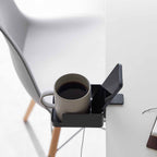Soporte para smartphone y portavasos de escritorio Tower - Negro