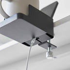 Soporte para smartphone y portavasos de escritorio Tower - Negro