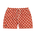 Short De Bain Layer Zig - Rouge