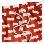 Short De Bain Layer Zig - Rouge