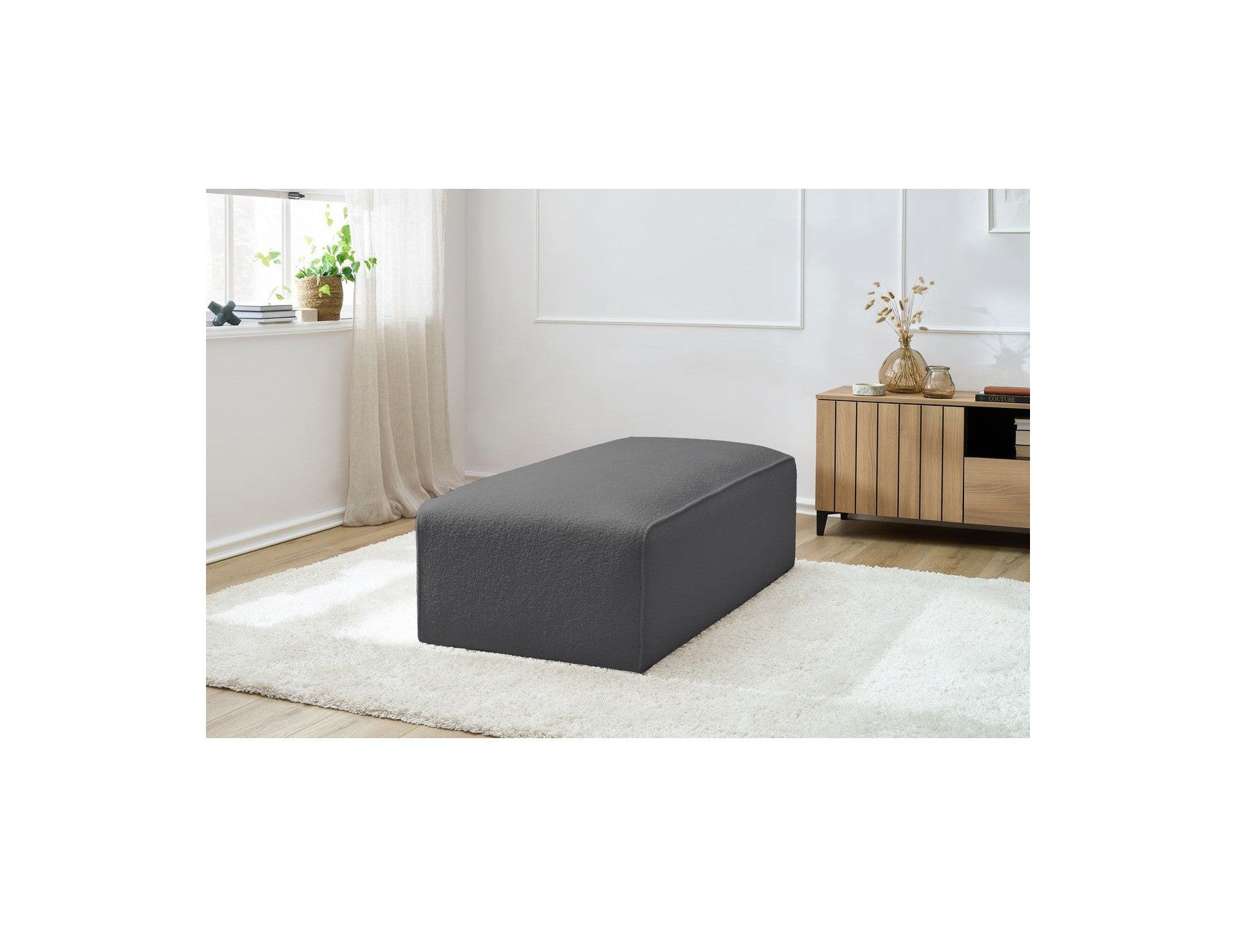 Megeve - Pouffe for Modular Sofa - Bouclé Fabric