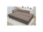 Megeve - Modular Fixed Corner Sofa - Bouclé Fabric - With Pouffe - Left Corner