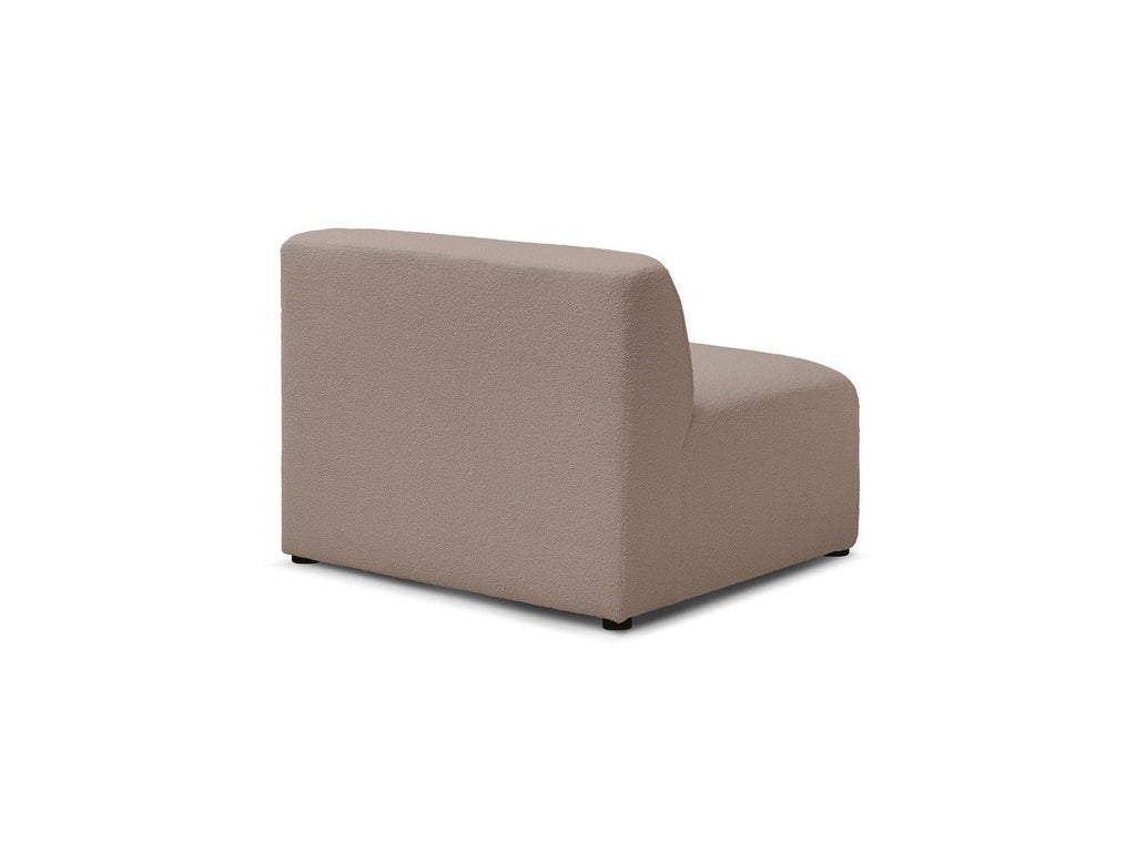 Megeve - One-Seater Armless Chair for Modular Sofa - Bouclé Fabric