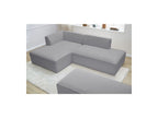 Megeve - Modular Fixed Corner Sofa - Bouclé Fabric - With Pouffe - Left Corner