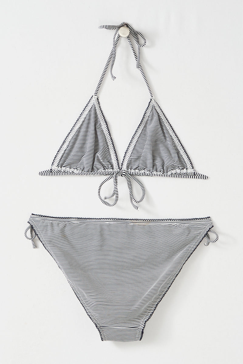 Petit Bateau - Bañador 2 Piezas - Azul y Blanco - Mujer