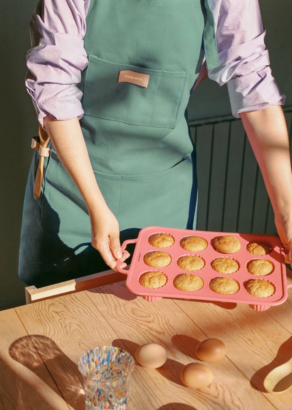 Kitchenware Studio - Pack Tablier + Manique Carrée - Sauge