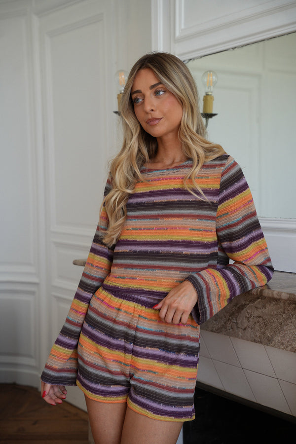 Blouse En Crochet Janne - Colorée