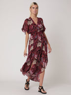 Berenice - Robe Longue Imprimé Smock Taille - El-Dabi