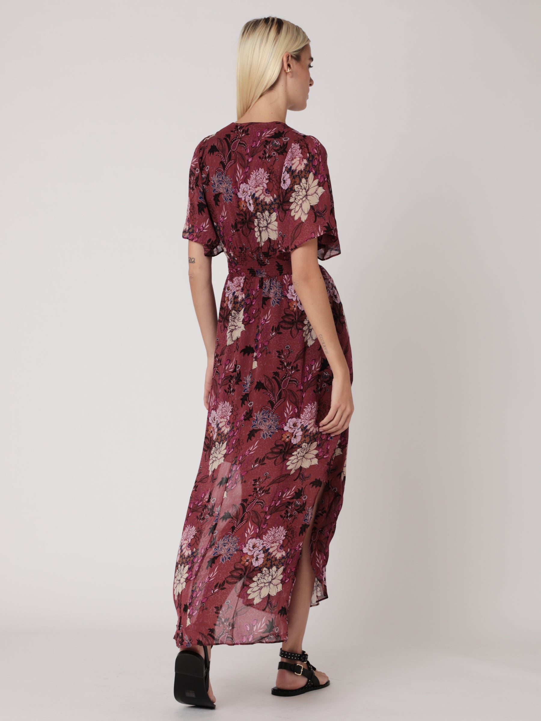 Berenice - Robe Longue Imprimé Smock Taille - El-Dabi