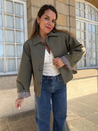 Chaqueta trench Edith de algodón Liberty caqui