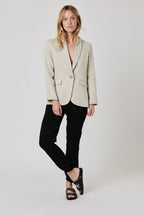 Plain Suit Jacket - Off White