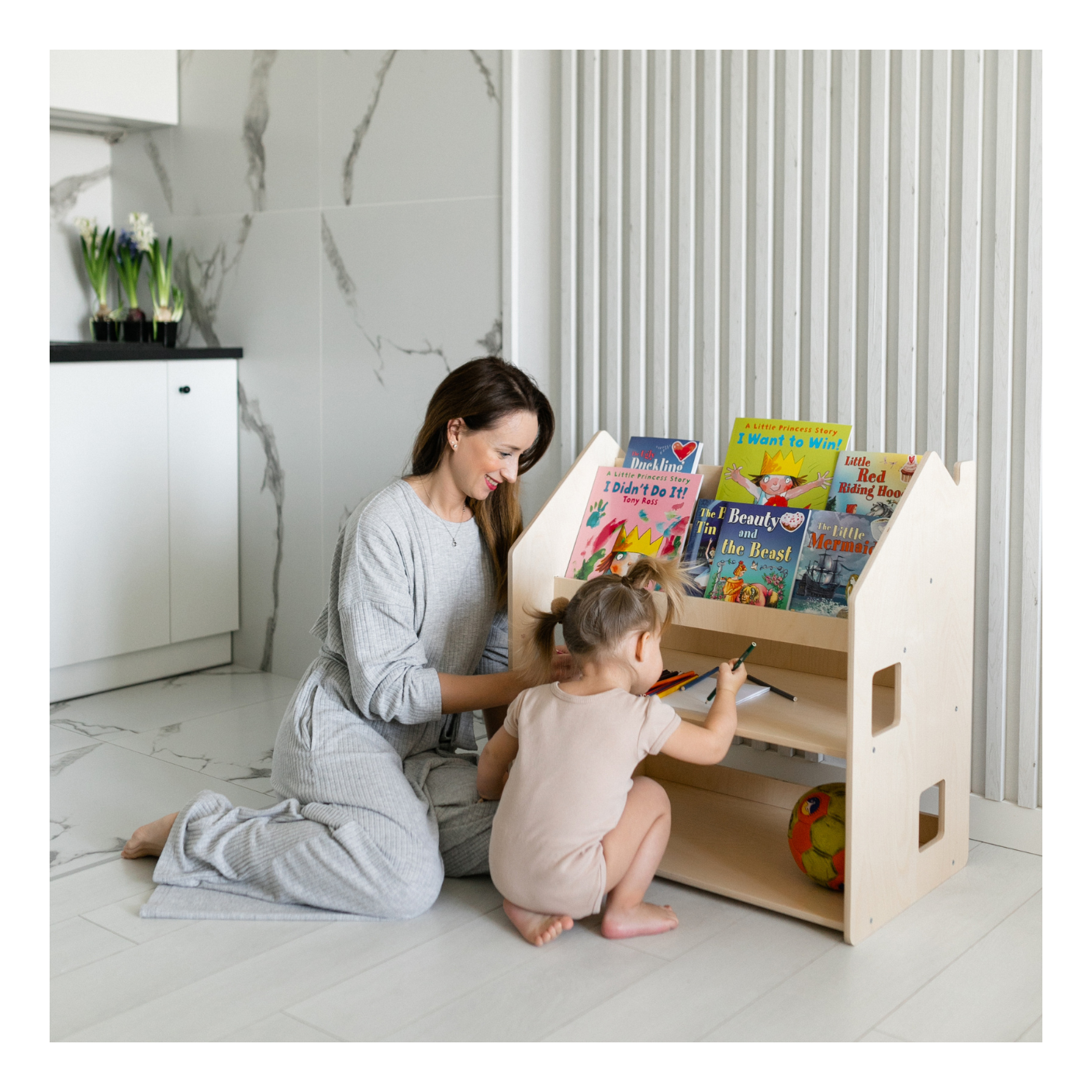 Estante multiusos Montessori 2 en 1
