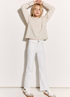 White Flarep Jeans - Girl