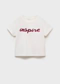 T-Shirt Inspire Blanc Cassé - Fille