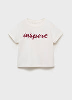 T-Shirt Inspire Blanc Cassé - Fille