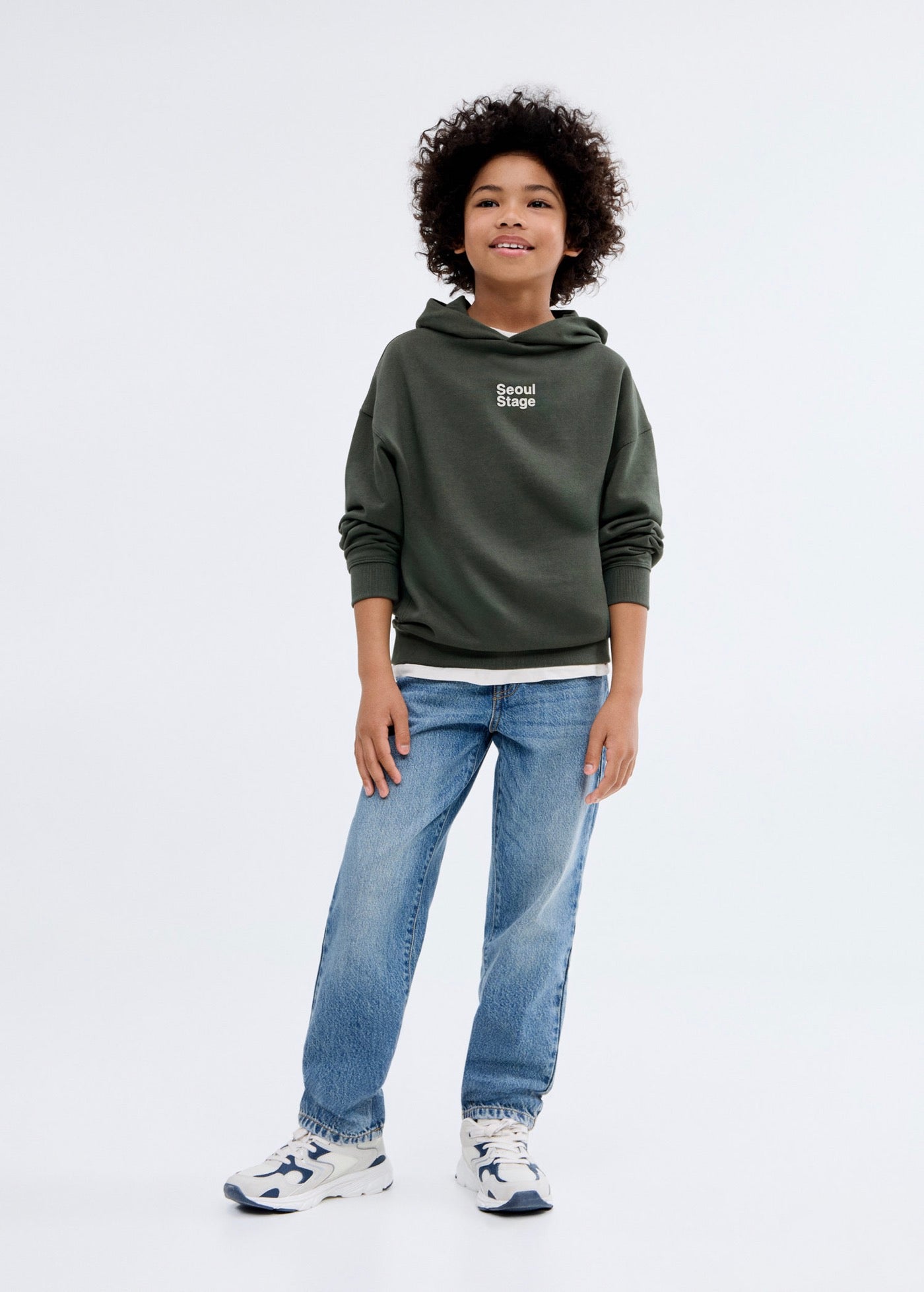Sweat Seoul Vert Forêt - Garçon