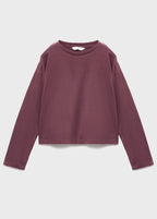 T-Shirt Cutout Bordeaux - Fille