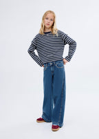 Shouldr Navy Blue T-Shirt - Girl