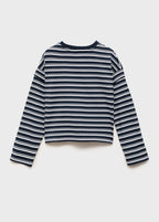Shouldr Navy Blue T-Shirt - Girl