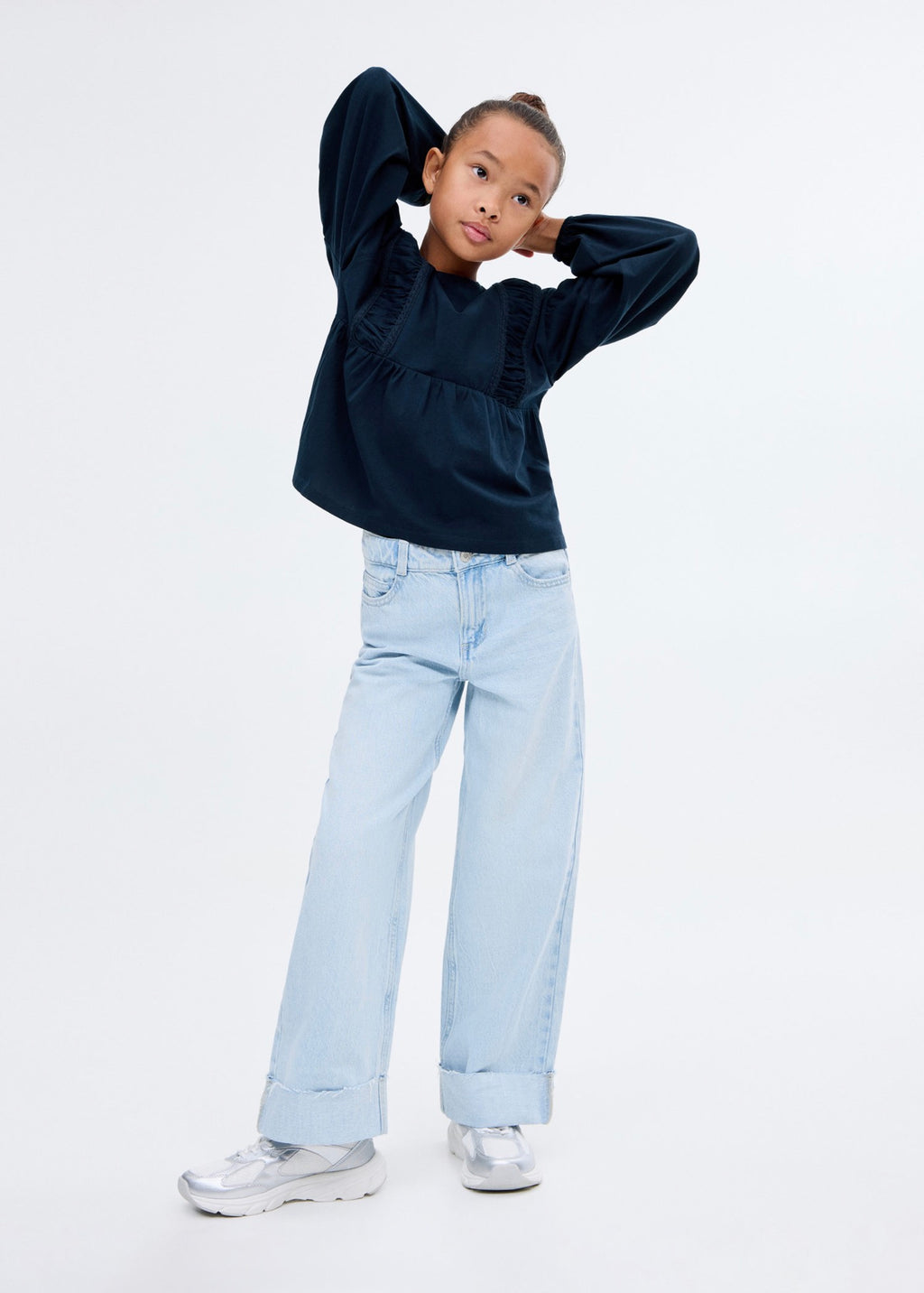 Navy Blue Entre T-Shirt - Girls'