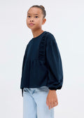 Navy Blue Entre T-Shirt - Girls'