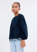 Navy Blue Entre T-Shirt - Girls'