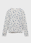 T-Shirt Ribaop Gris Clair Chiné - Fille