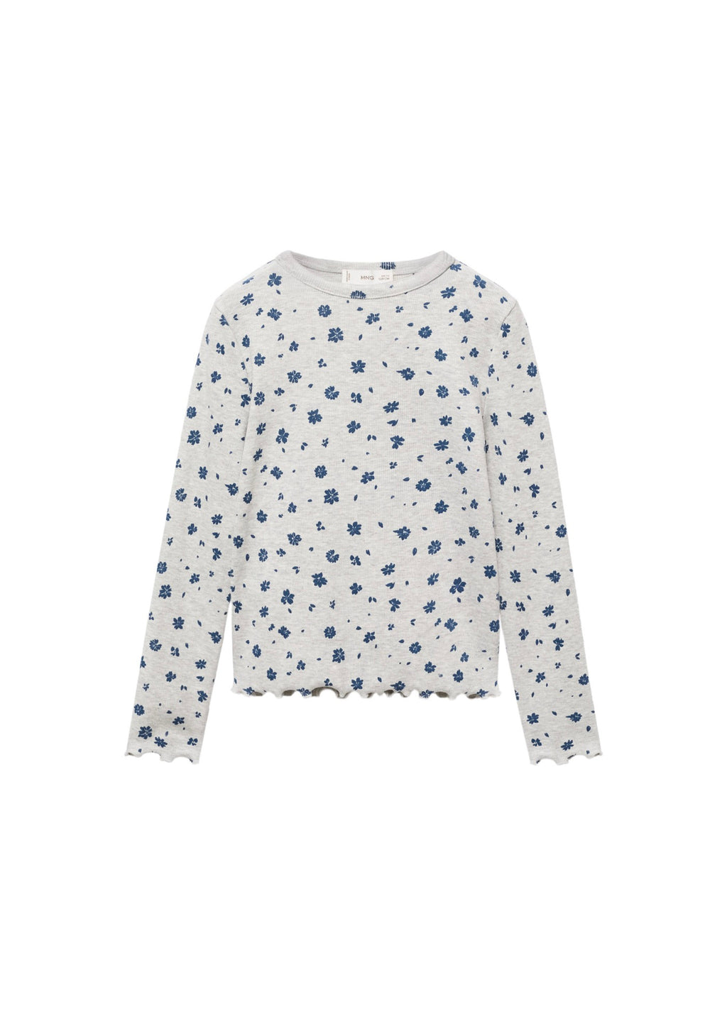 T-Shirt Ribaop Gris Clair Chiné - Fille