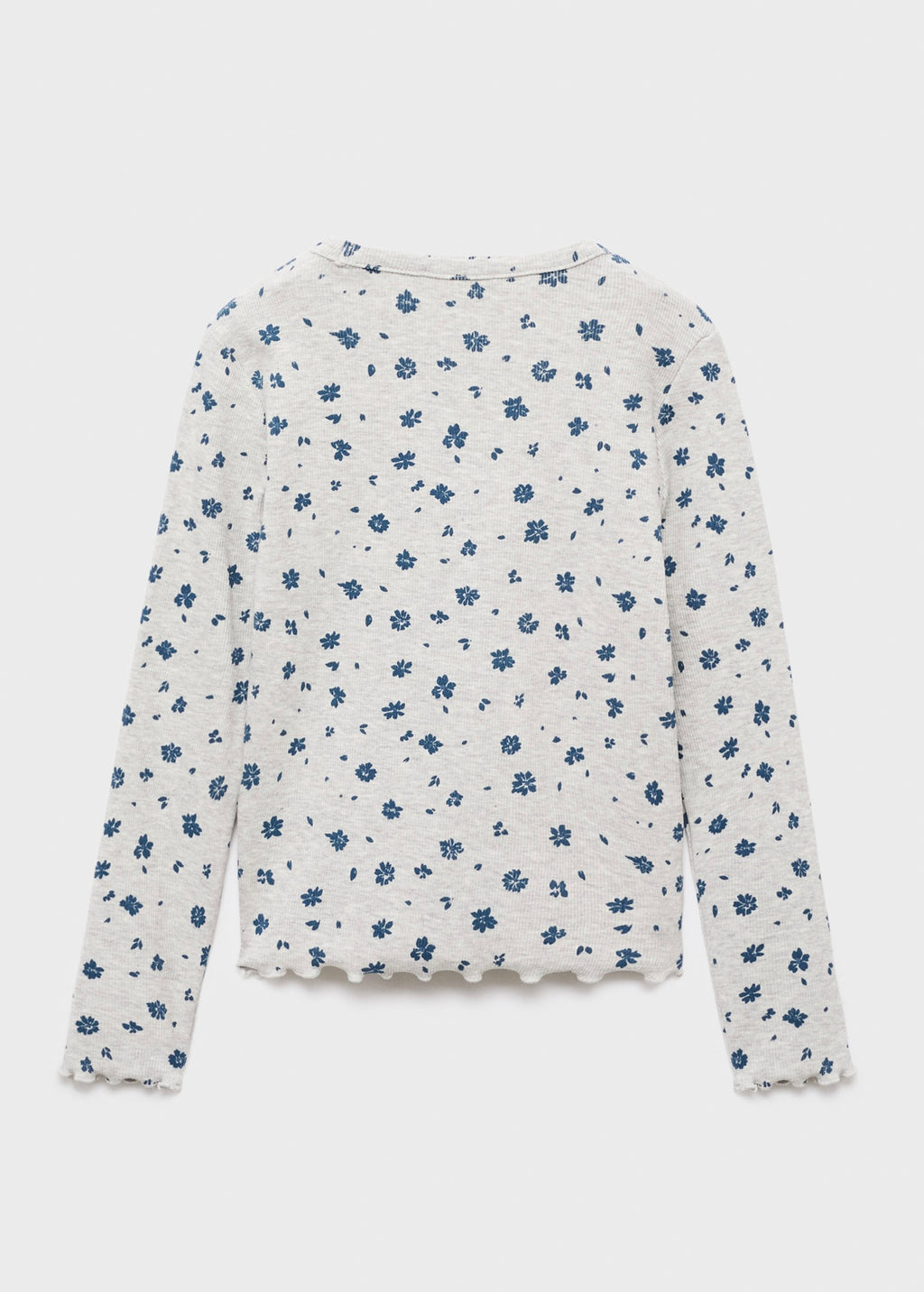 T-Shirt Ribaop Gris Clair Chiné - Fille