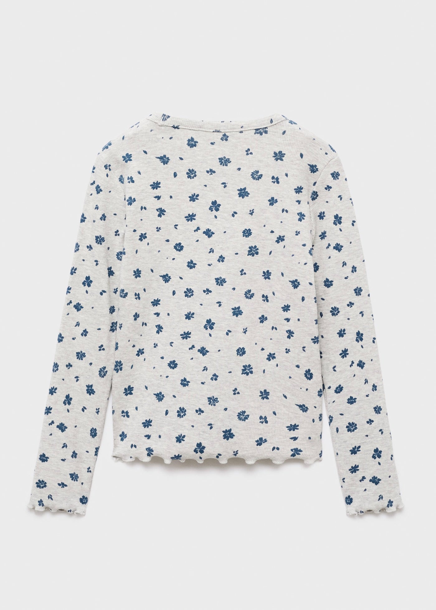 T-Shirt Ribaop Gris Clair Chiné - Fille