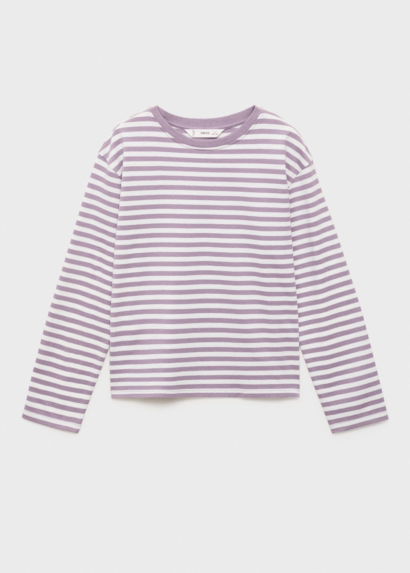 T-Shirt Stripes Violet Clair/Pastel - Fille