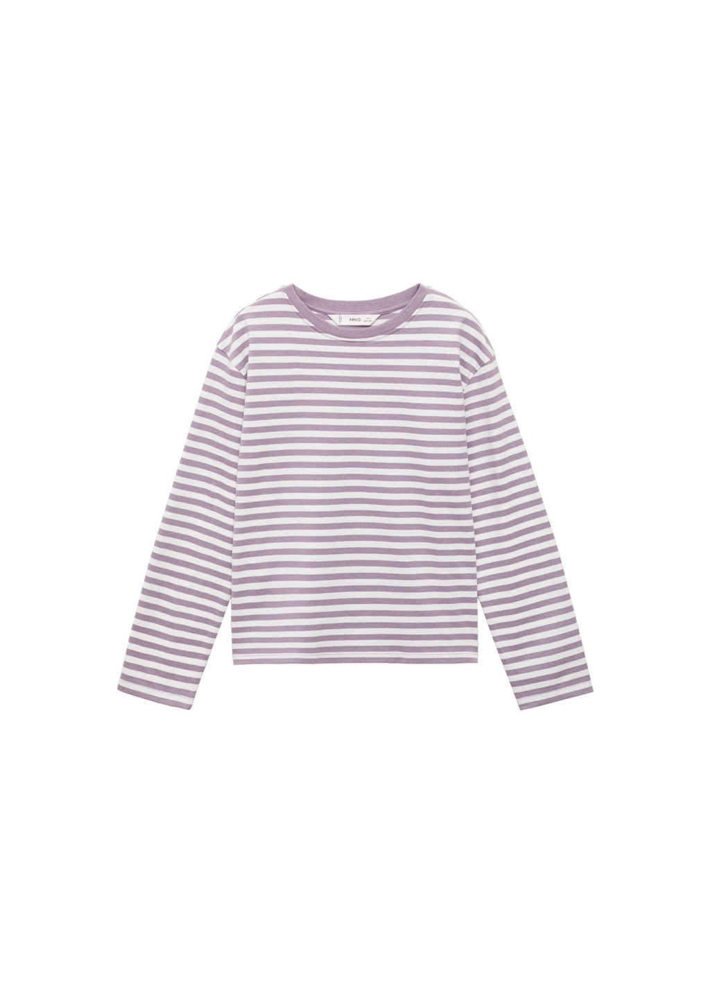T-Shirt Stripes Violet Clair/Pastel - Fille