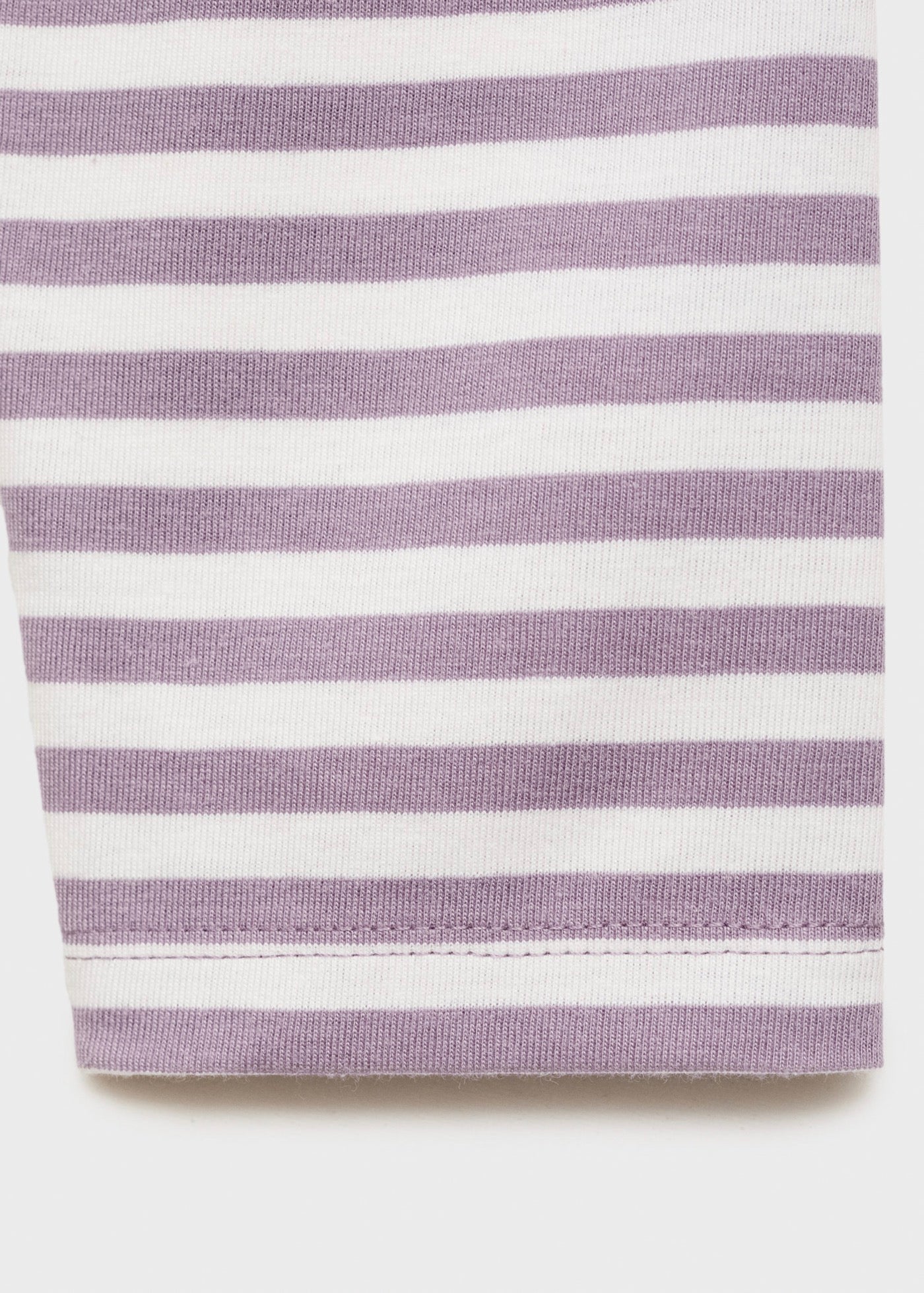 T-Shirt Stripes Violet Clair/Pastel - Fille