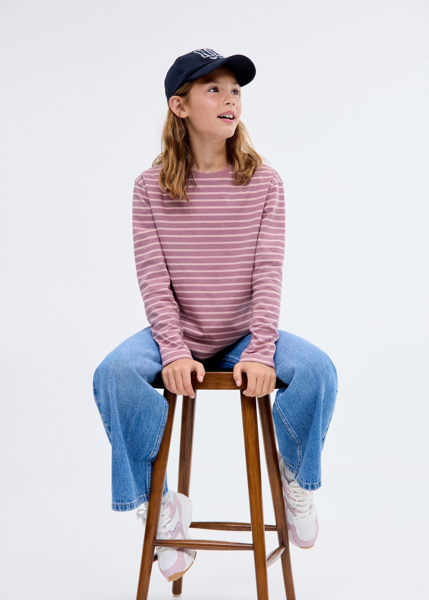 Stripes Pink T-Shirt - Girl