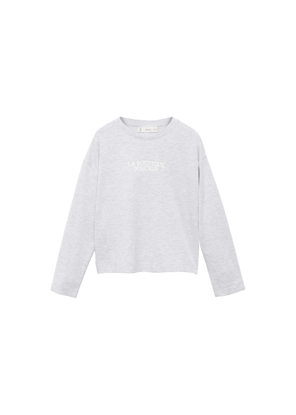 T-Shirt Shop Gris Clair Chiné - Fille