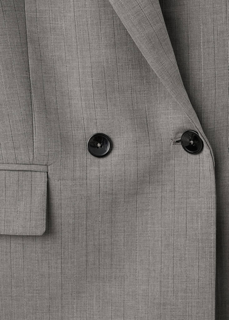 Blazer Da Abito In Misto Lana Doppio Petto