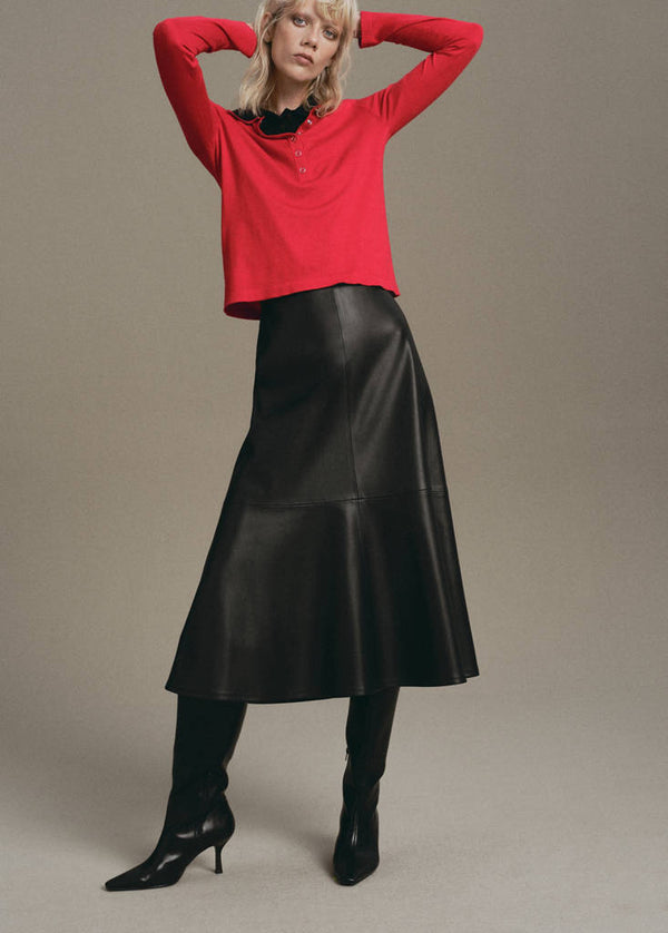 Pull Col Polo Manches Longues