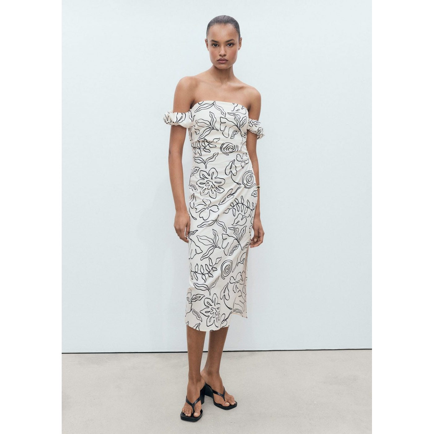 Robe Bustier À Fleurs