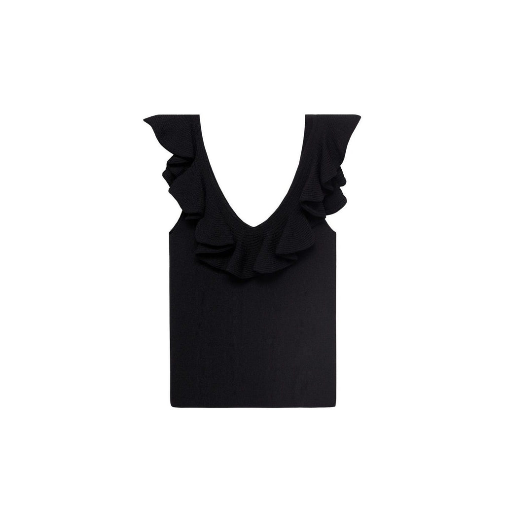 Top Maille Volants
