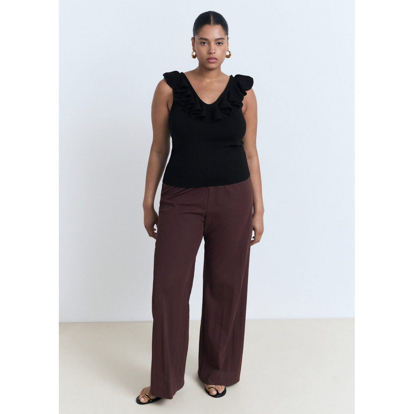 Top Maille Volants
