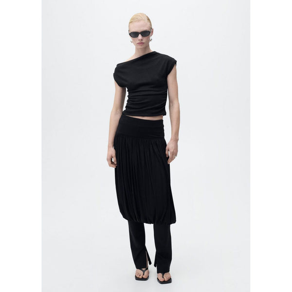 Haut Coton Col Asymétrique