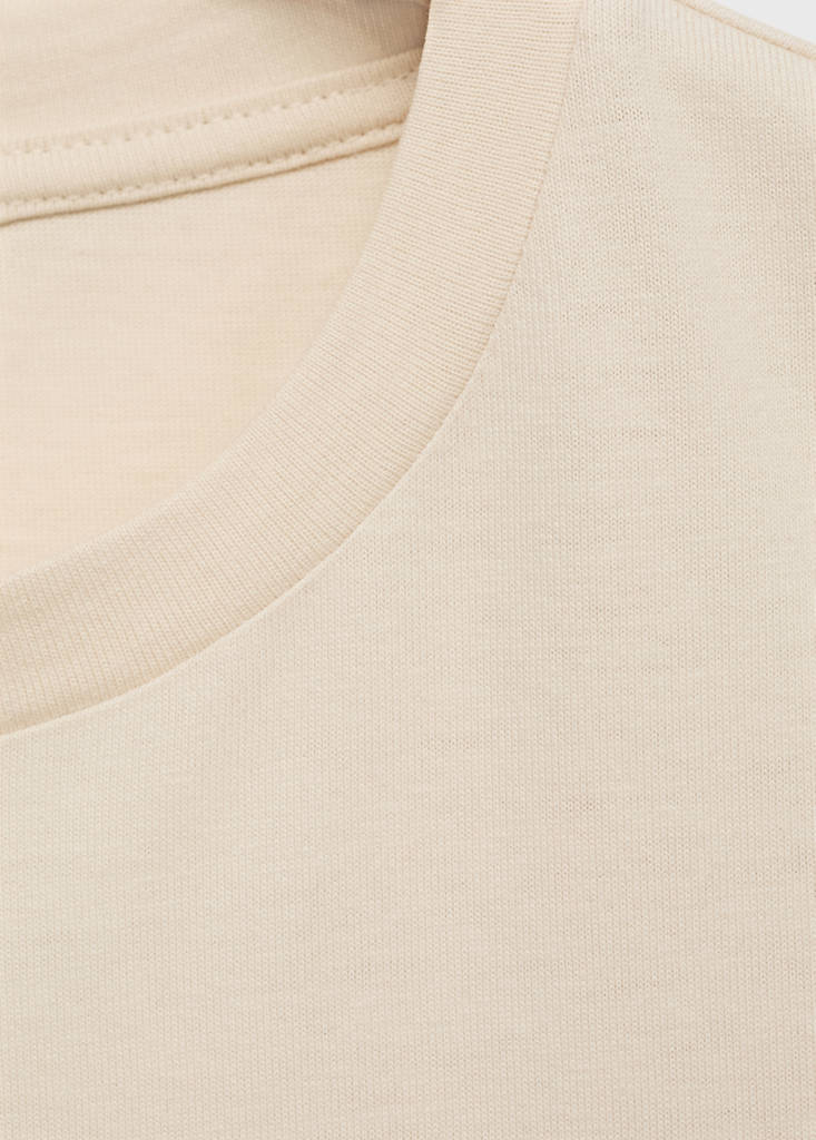T-Shirt Coton Broderie À Fleur