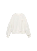 Sweat Patch Blanc Cassé - Fille