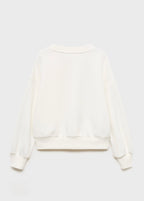 Sweat Patch Blanc Cassé - Fille