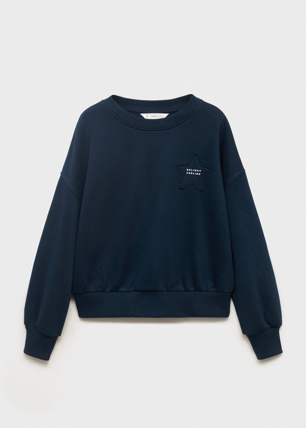 Sweat Patch Bleu Marine - Fille