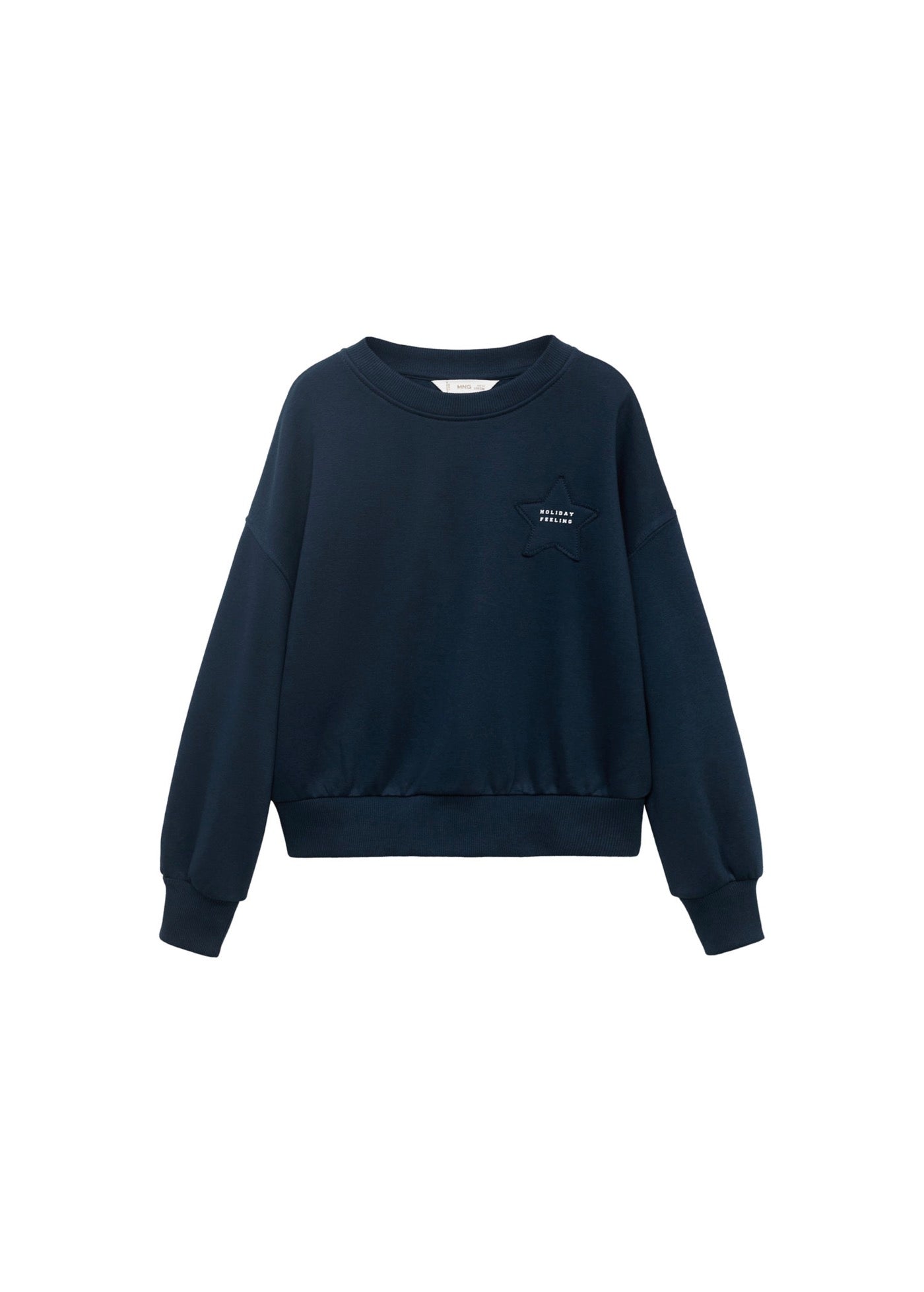 Sweat Patch Bleu Marine - Fille
