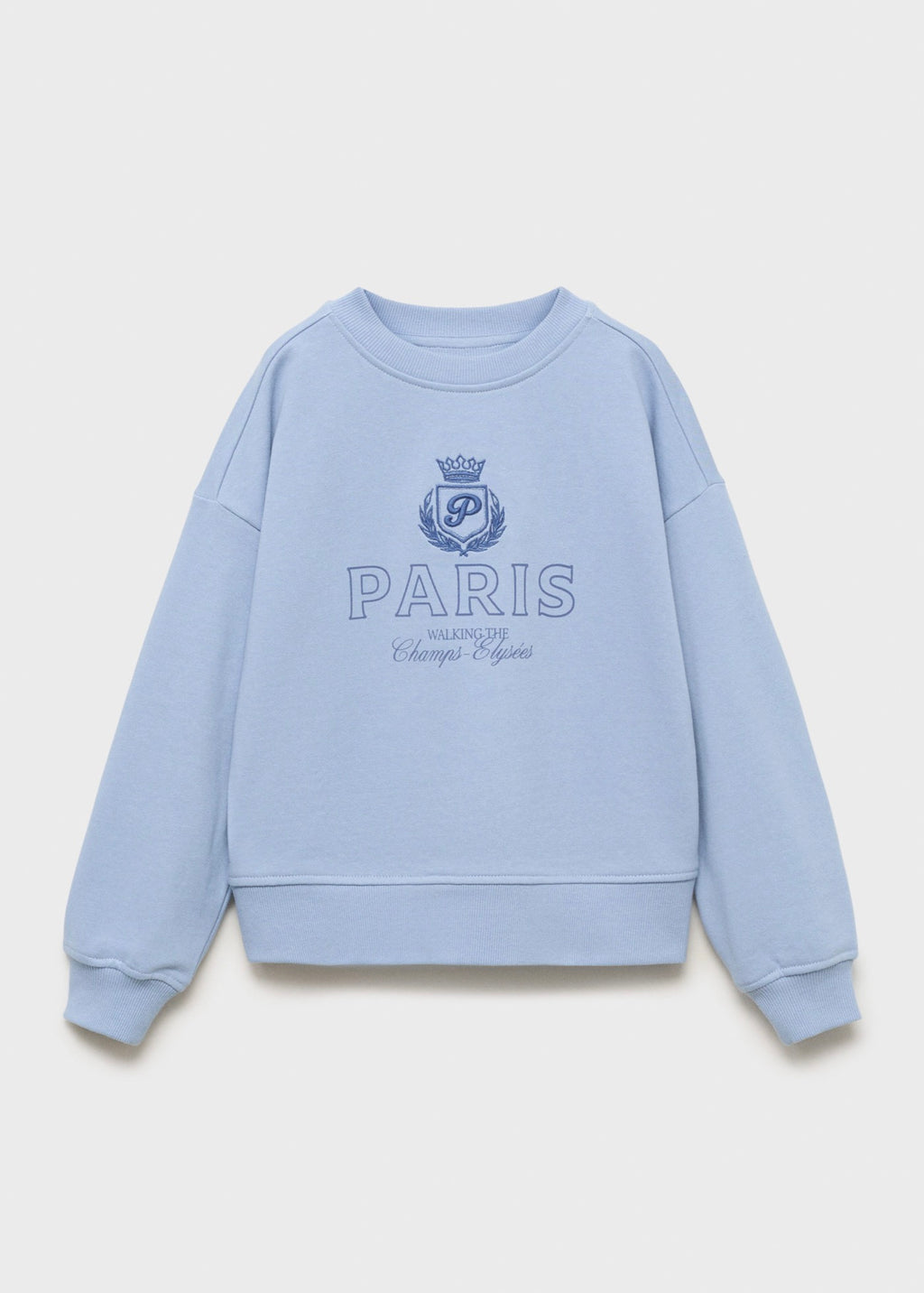 Sweat Paris Bleu Ciel - Fille